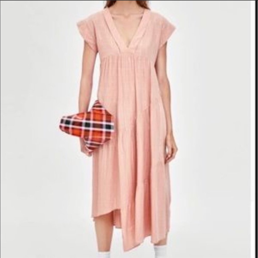 ***on hold Zara gauze metallic thread window Payne maxi XS